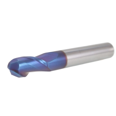 Hartmetallkugel-Nasen-Schaftfräser-blaue Nano-Beschichtungs-Superleistung 100%