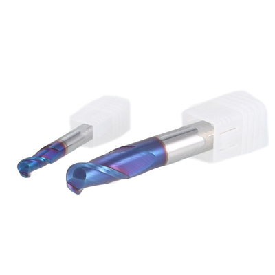 Hartmetallkugel-Nasen-Schaftfräser-blaue Nano-Beschichtungs-Superleistung 100%