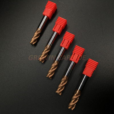 4 Flöten bewegen Größen-feste Karbid-quadratische Schaftfräser HRC55 CNC-Maschinerie-flache Schneidwerkzeuge mit hoher Qualität Schritt für Schritt fort